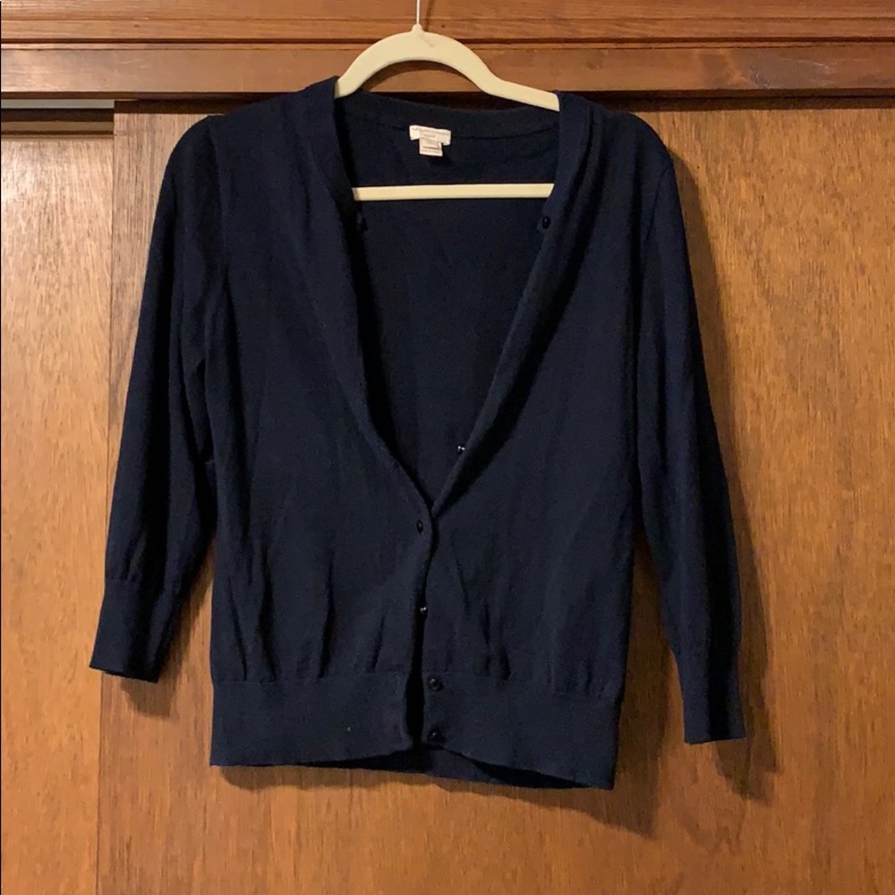 J.Crew navy Clare cardigan
